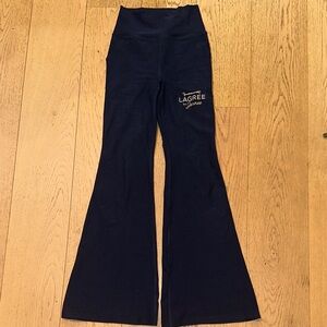 Beyond Yoga Navy Blue Flare Space Dye Pants S